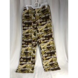 Call Of Duty Men's Size Med Lounge Pants Camo Fleece Casual Travel Resort Gaming
